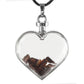 Heart Shaped Crystal Chips Infused Pendant Wholesale Crystals