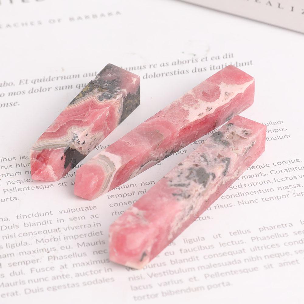 Set of 3 Rhodochrosite Points Wholesale Crystals