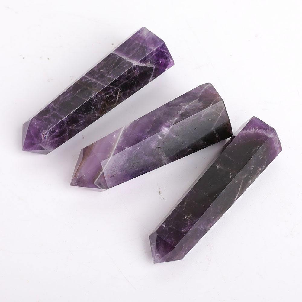 Set of 3 Amethyst Points Wholesale Crystals