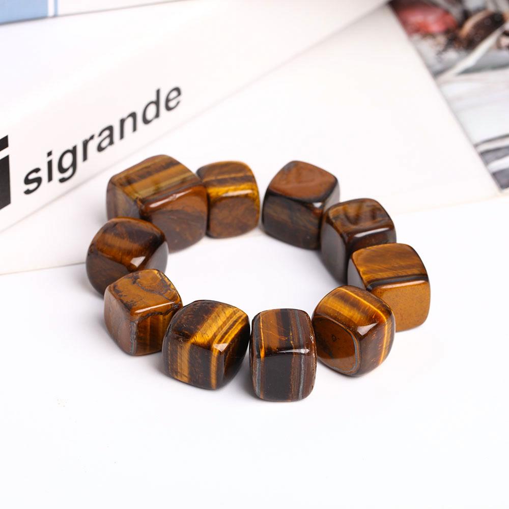 0.1kg Tiger Eye Crystal Cubes Wholesale Crystals
