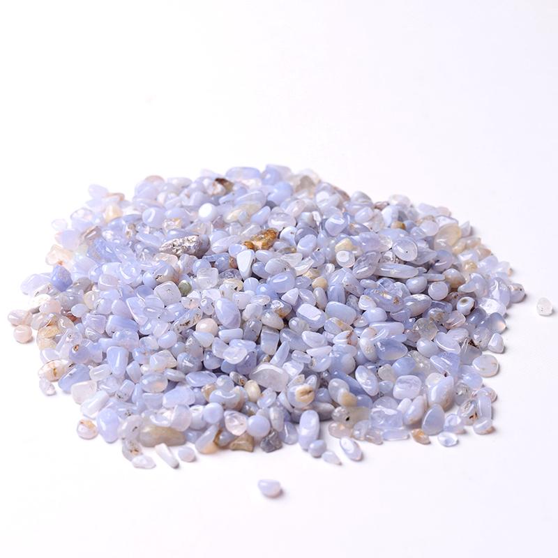 0.1kg 7mm-9mm Blue Lace Agate Crystal Chips Wholesale Crystals