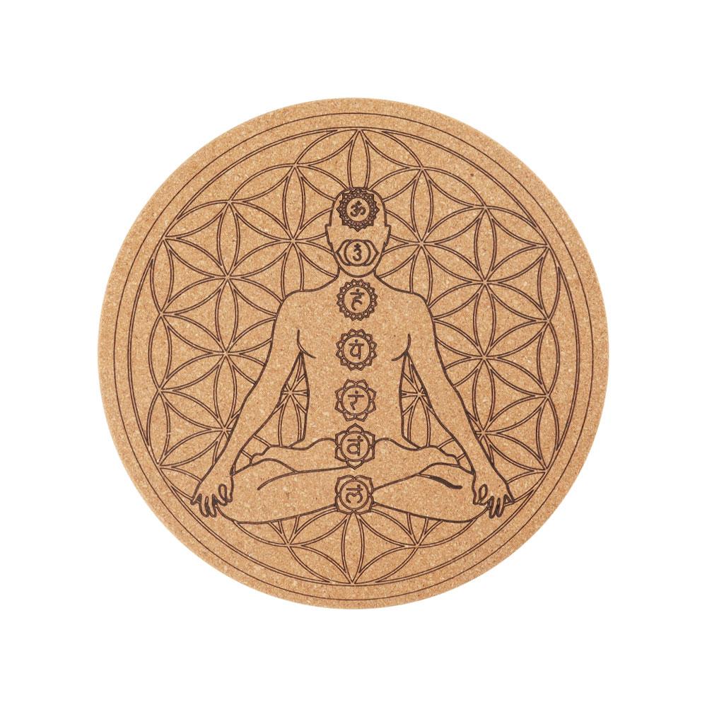 Cork Carved Pattern Coaster Wholesale Crystals