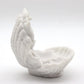 Shell Shape White Resin Display Stand for Home Decoration Wholesale Crystals