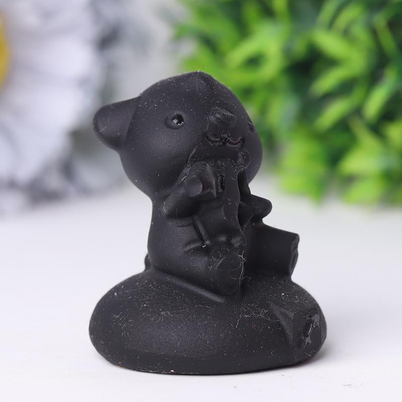 2" Black Obsidian Crystal Carvings Wholesale Crystals