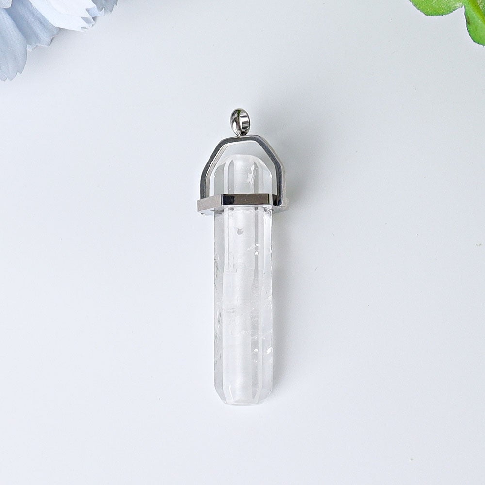 2.4" Hollow Hexagonal Prism Crystal Pendant Wholesale Crystals