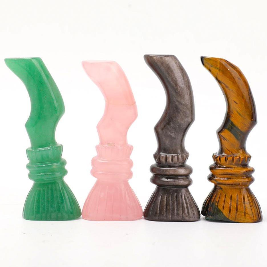 Wizard's Magic Broom Carvings Wholesale Crystals