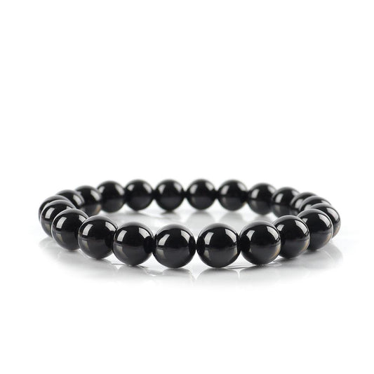 8mm Black Obsidian Bracelet Wholesale Crystals