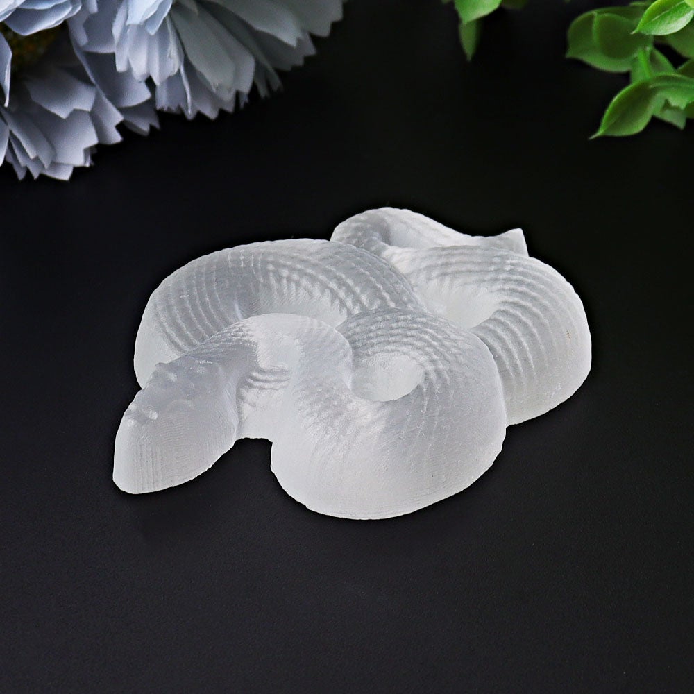 3.2" Selenite Snake Crystal Carvings Wholesale Crystals
