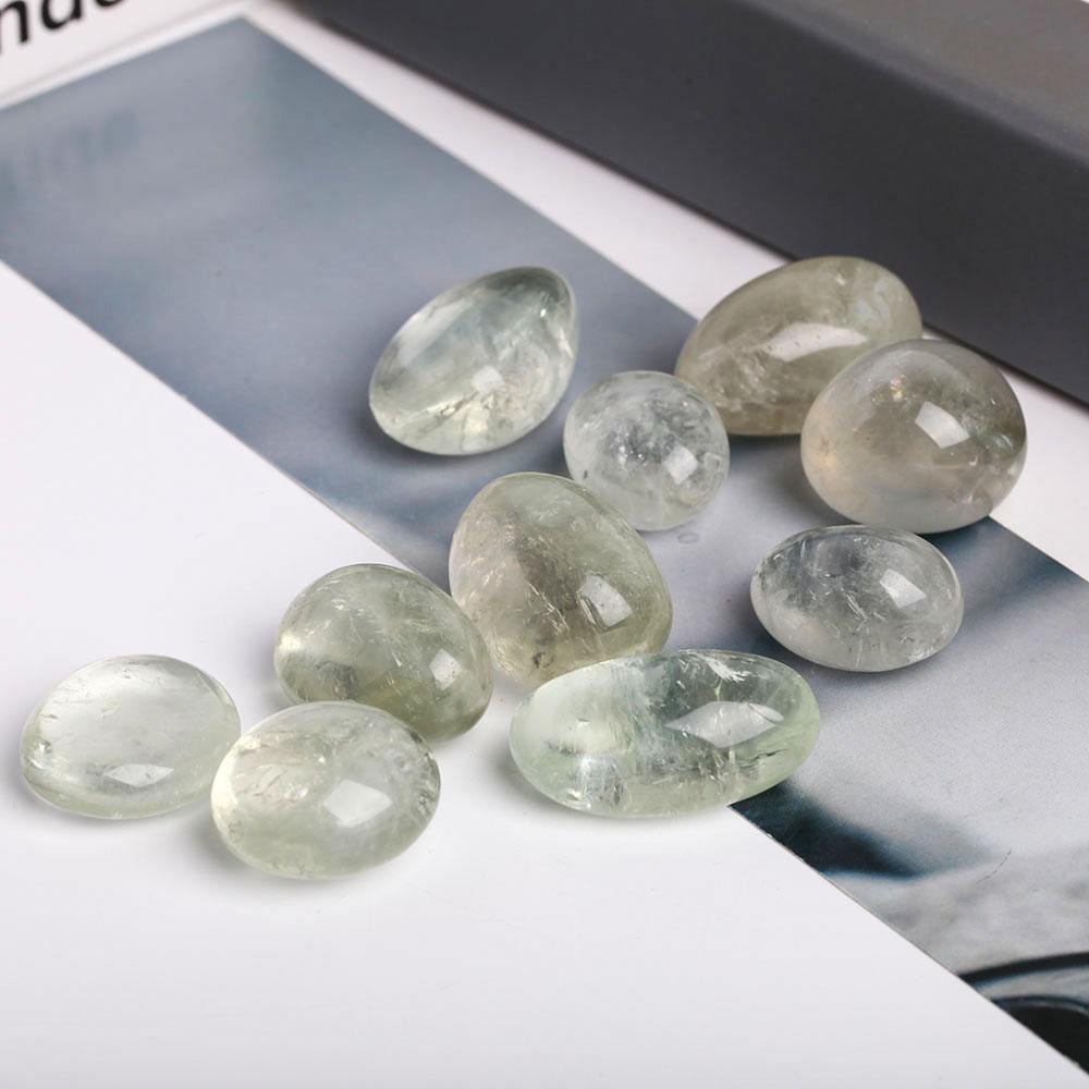 0.1kg Green Quartz Crystal Tumbles Wholesale Crystals