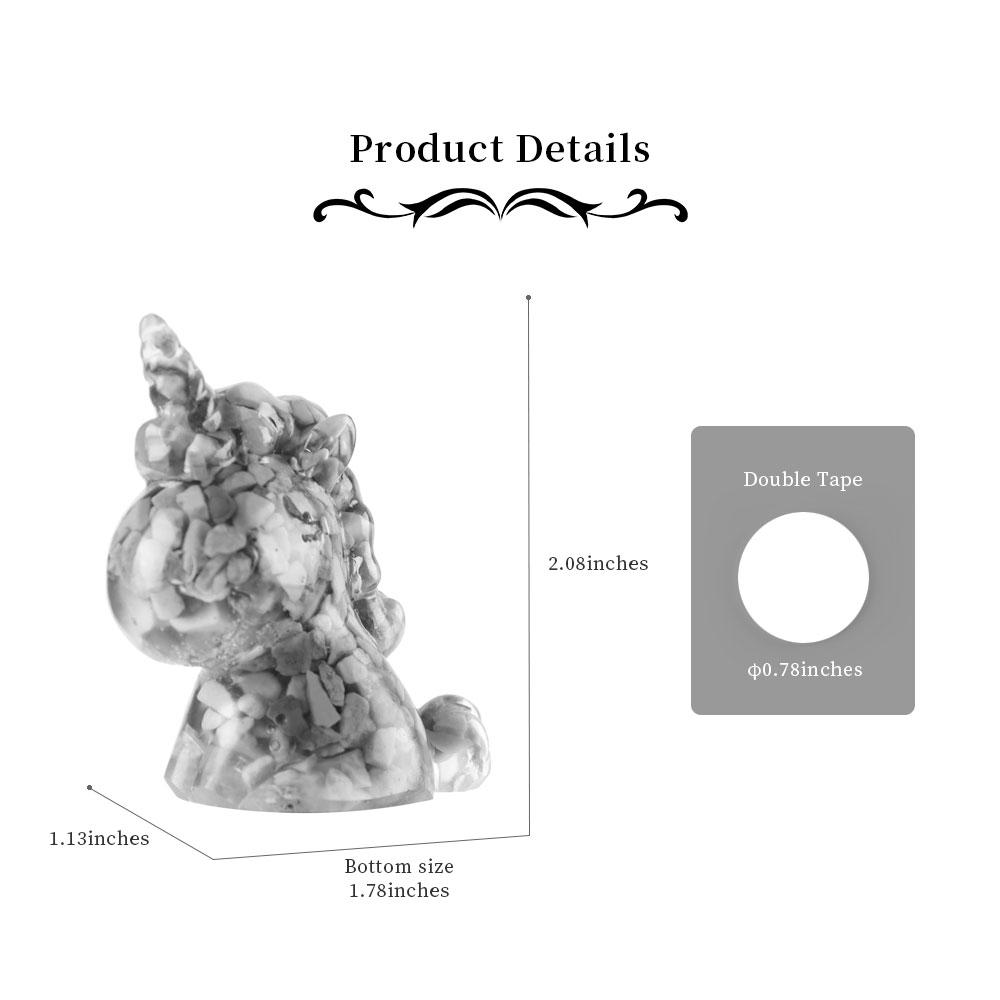 Crystal Chips Unicorn Resin Figurines Ornament for Home Decor Wholesale Crystals