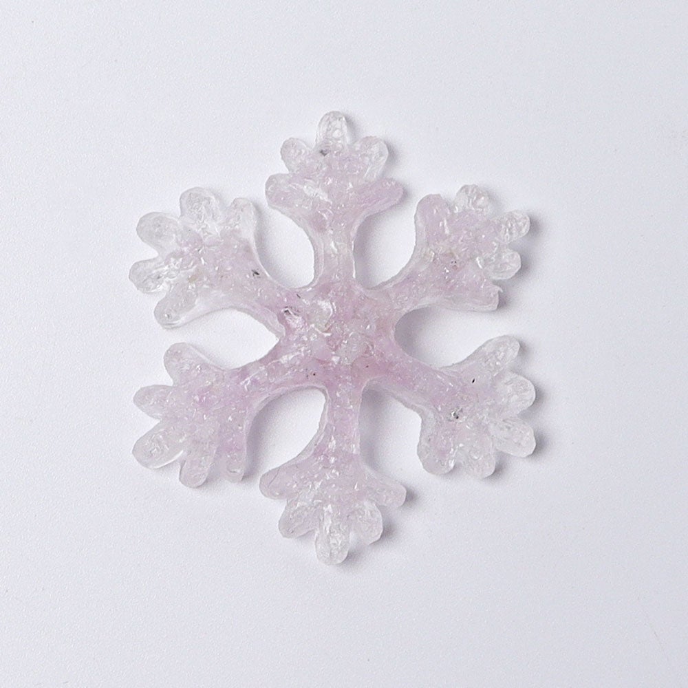 2" Resin Snowflakes Crystal Carvings for Christmas Wholesale Crystals