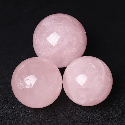 30mm Rose Quartz Crystal Sphere Wholesale Crystals
