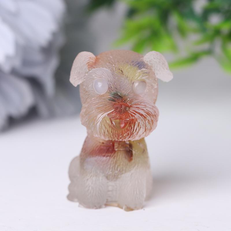 Wholesale Resin Crystal Schnauzer Dog Wholesale Crystals