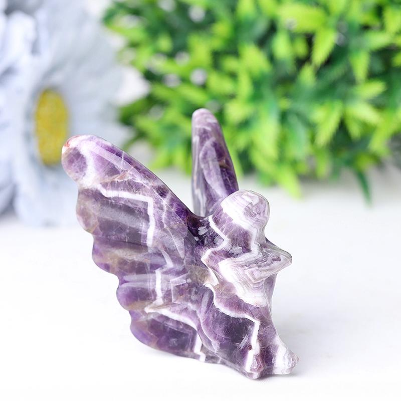 2.4" Dream Amethyst Fairy Crystal Carvings Wholesale Crystals