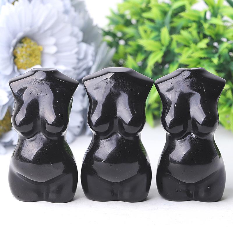 3" Black Obsidian Crystal Model Carving Wholesale Crystals