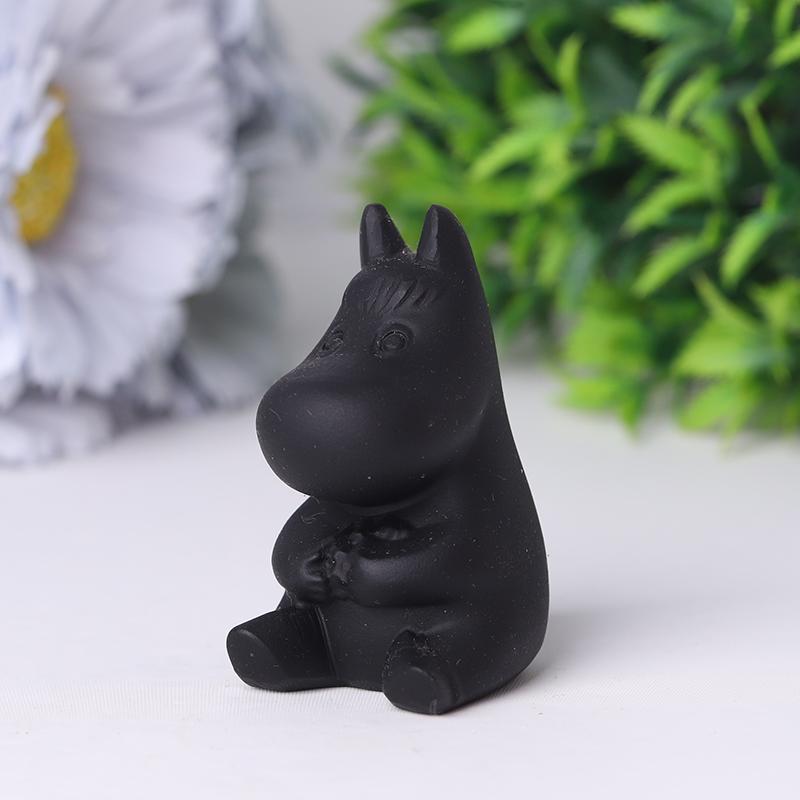 2" Black Obsidian Crystal Carvings Wholesale Crystals