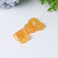 2.3" Orange Calcite Heart Key Crystal Carvings Wholesale Crystals