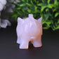 3" Pink Opalite Elephant Crystal Carvings Wholesale Crystals