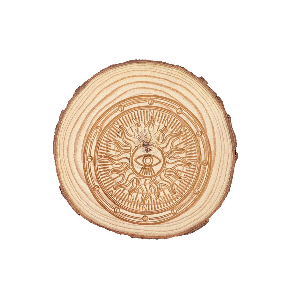 Wooden Coaster 10cm Wholesale Crystals
