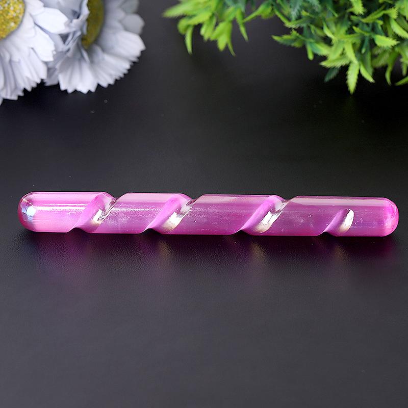 6" Aura Selenite Wand Wholesale Crystals