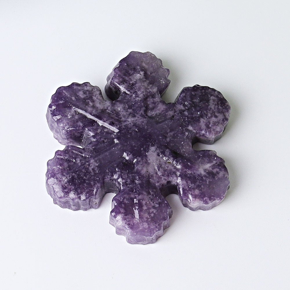 2" Snowflake Crystal Carvings for Christmas Wholesale Crystals