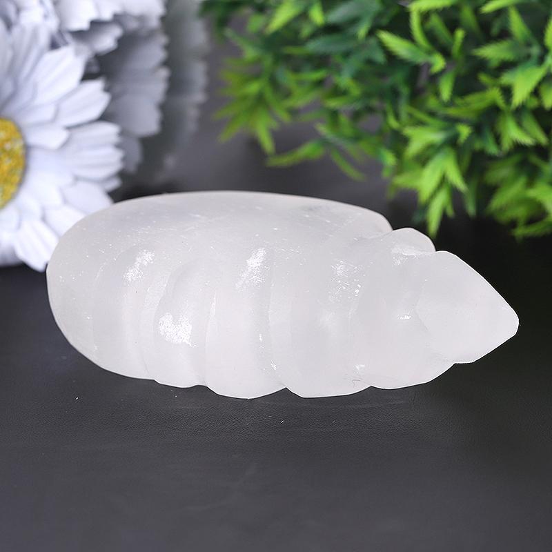 4.5" Shell Shape Selenite Candle Holder Wholesale Crystals
