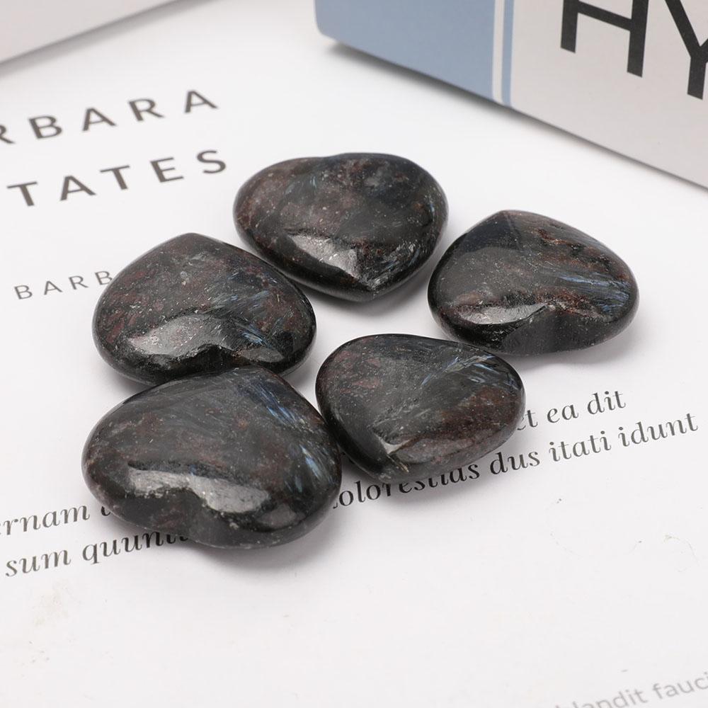 Astrophylite Heart Shape Carvings Set of 5 Wholesale Crystals