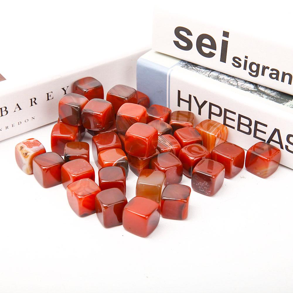 0.1kg Carnelian Cubes Bag Wholesale Crystals