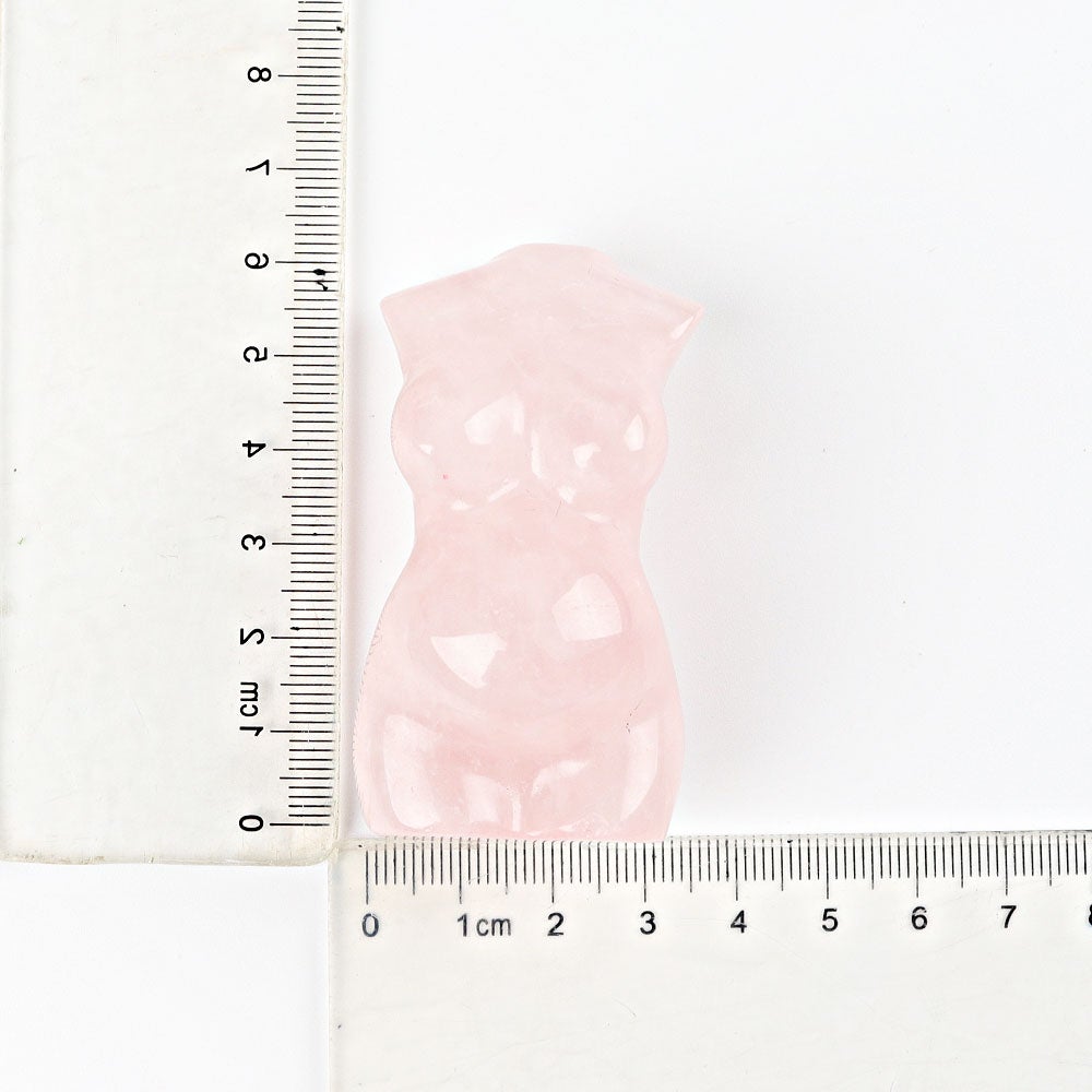 2.5" Rose Quartz Pregnant Crystal Carvings Wholesale Crystals