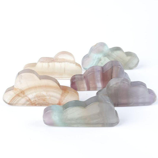 Fluorite Cloud Shape Carvings Wholesale Crystals
