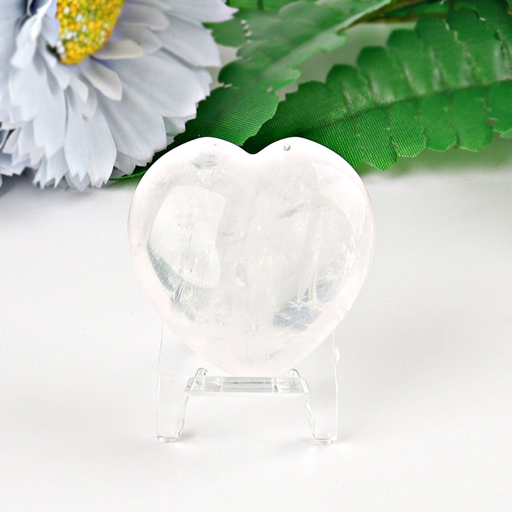 1.5" Heart Crystal Carvings Wholesale Crystals