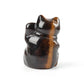 2" Tiger Eye Crystal Carving Lucky Cat Wholesale Crystals