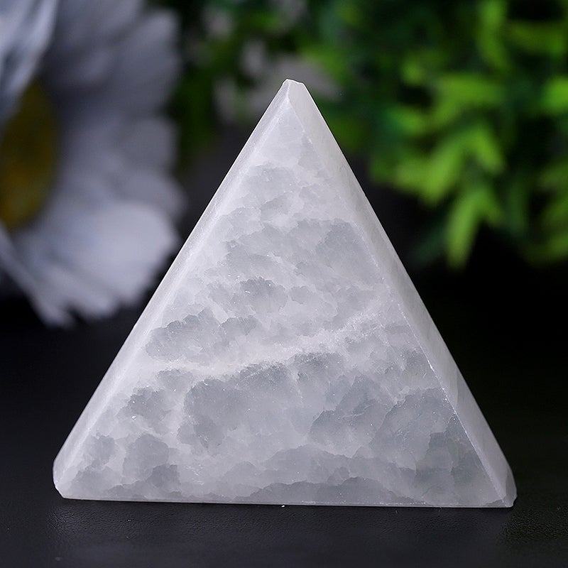 2" Triangle Selenite Slab Crystal Charging Plate Wholesale Crystals