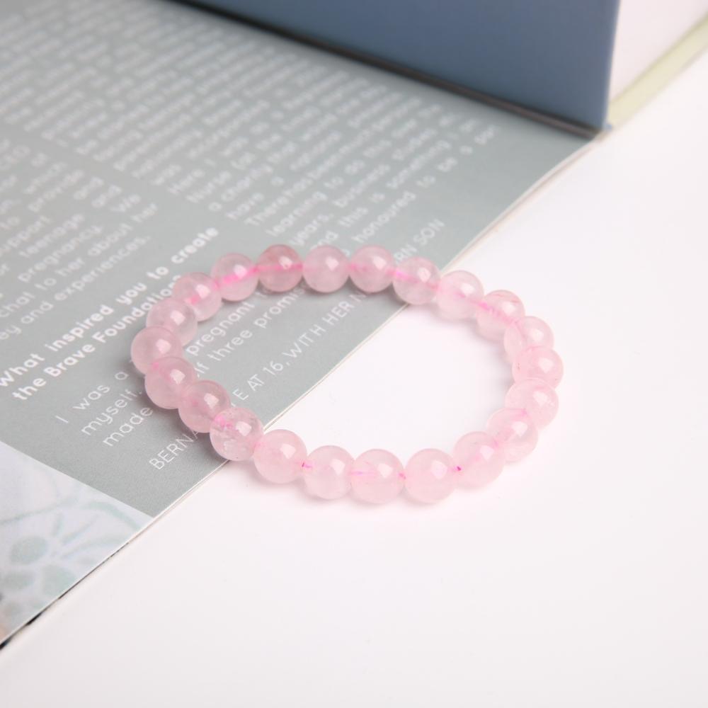 8mm Rose Quartz Crystal Bracelet Wholesale Crystals