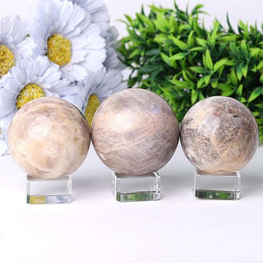 2"-4" Moonstone Crystal Sphere Wholesale Crystals