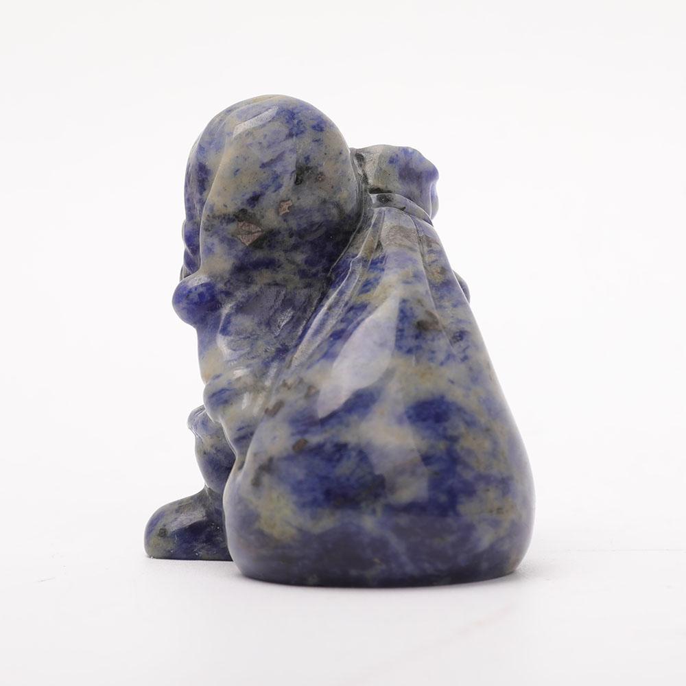 Sodalite Santa Claus Carvings for Christmas Decor Wholesale Crystals