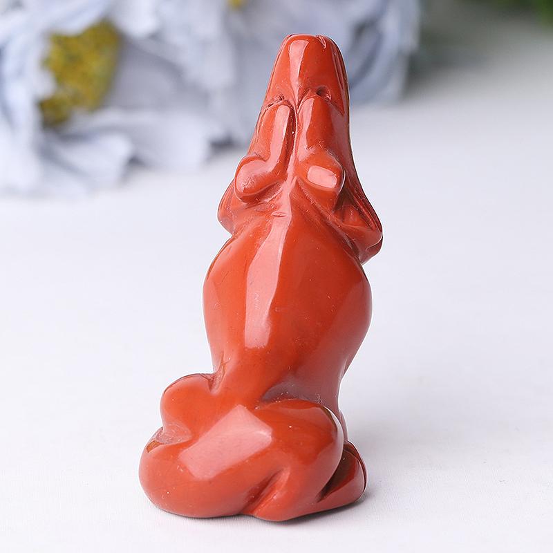 2.5" Wolf Crystal Carvings Wholesale Crystals