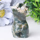 3" Moss Agate Pregnent Woman Body Crystal Carvings Wholesale Crystals