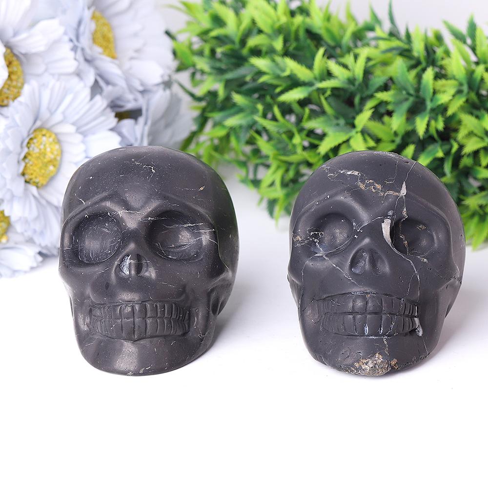 Shcungite Crystal Skull Carvings Wholesale Crystals