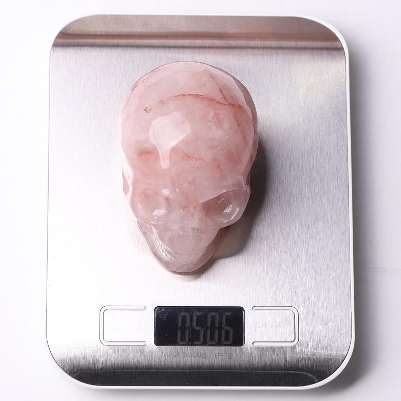 3.5" Fire Quartz Skull Crystal Carvings Wholesale Crystals