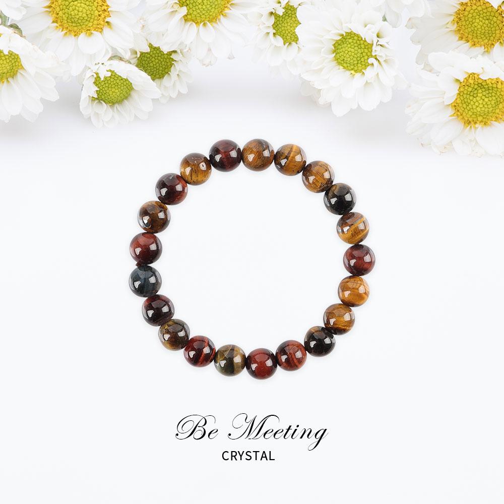 8mm Rainbow Tiger Eye Bracelet Wholesale Crystals