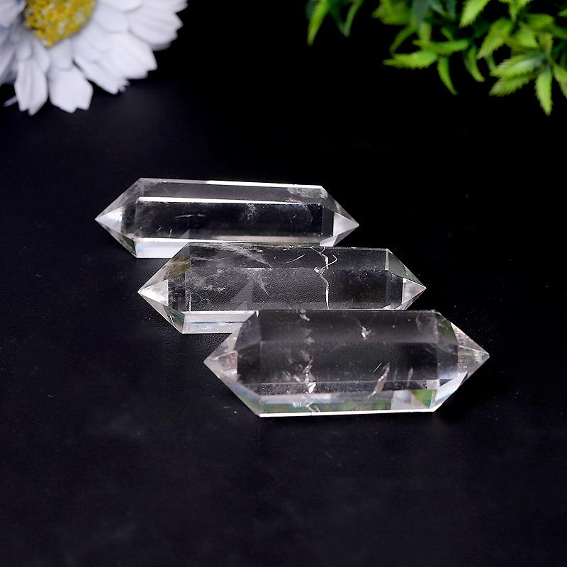 High Quality Natural Clear Quartz Double Terminated Points Wholesale Crystals
