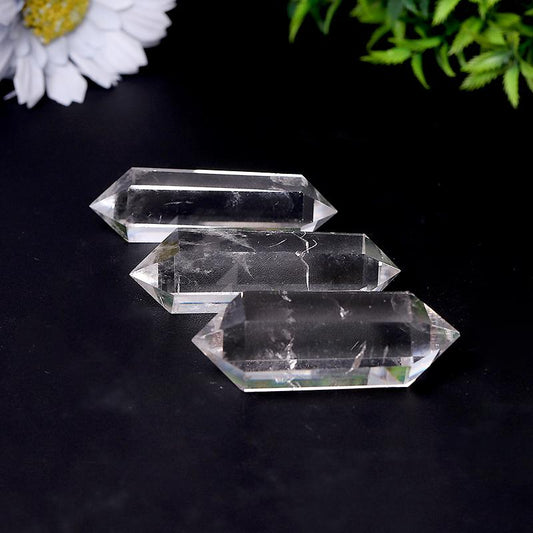 High Quality Natural Clear Quartz Double Terminated Points Wholesale Crystals