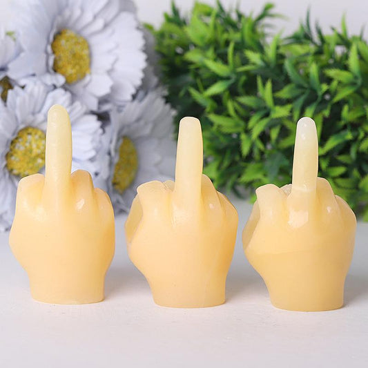 3" Yellow Jade Hand Crystal Carvings Wholesale Crystals