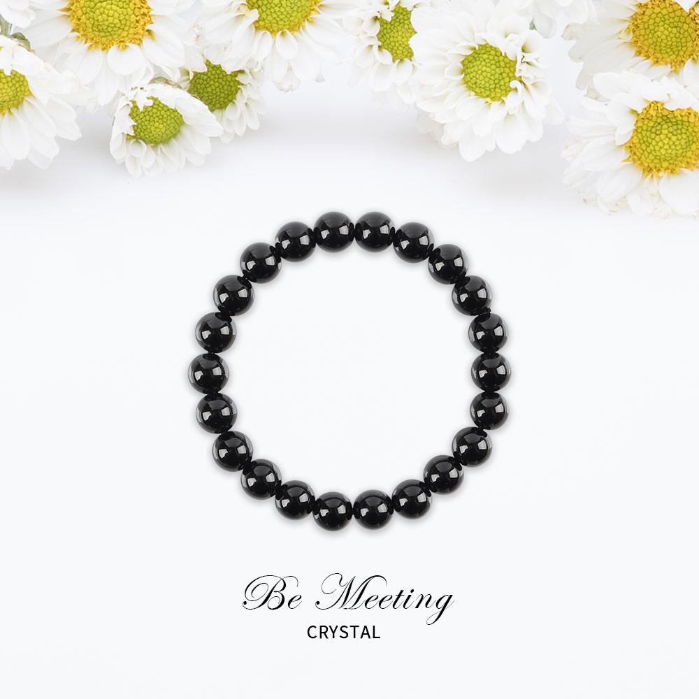 8mm Black Obsidian Bracelet Wholesale Crystals