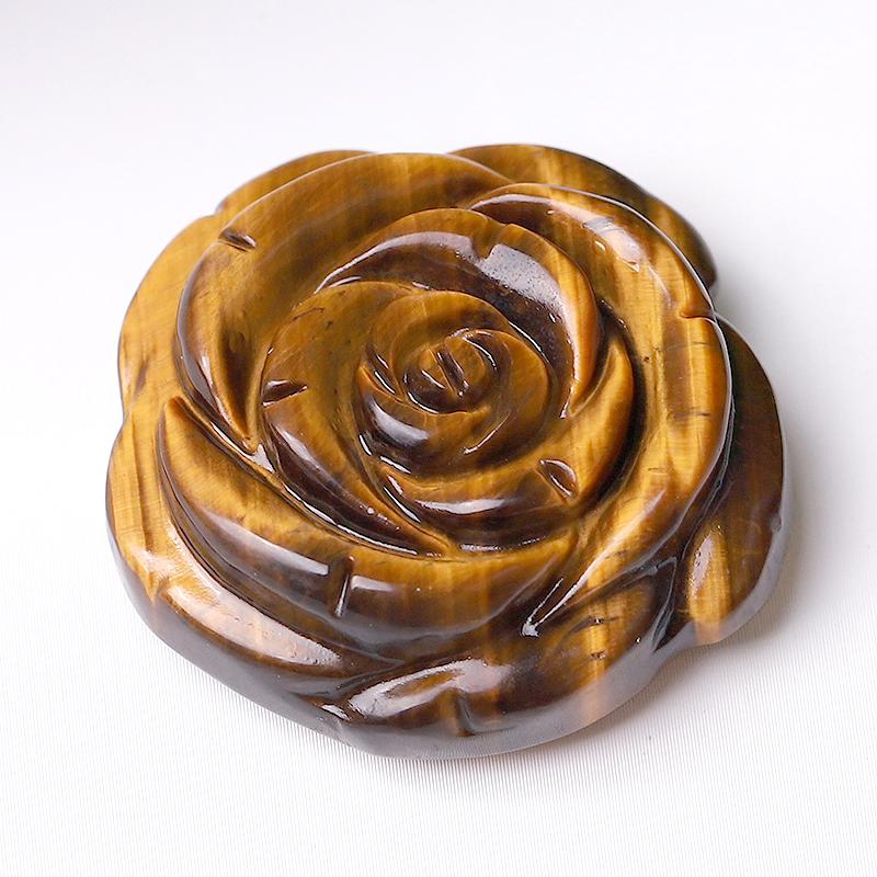 1.2" Rose Flower Crystal Carvings Wholesale Crystals