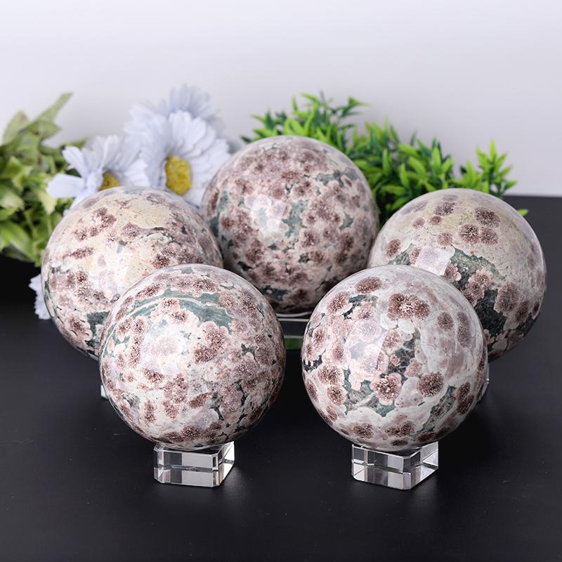 2.5"- 4.0" Firework Agate Sphere Wholesale Crystals