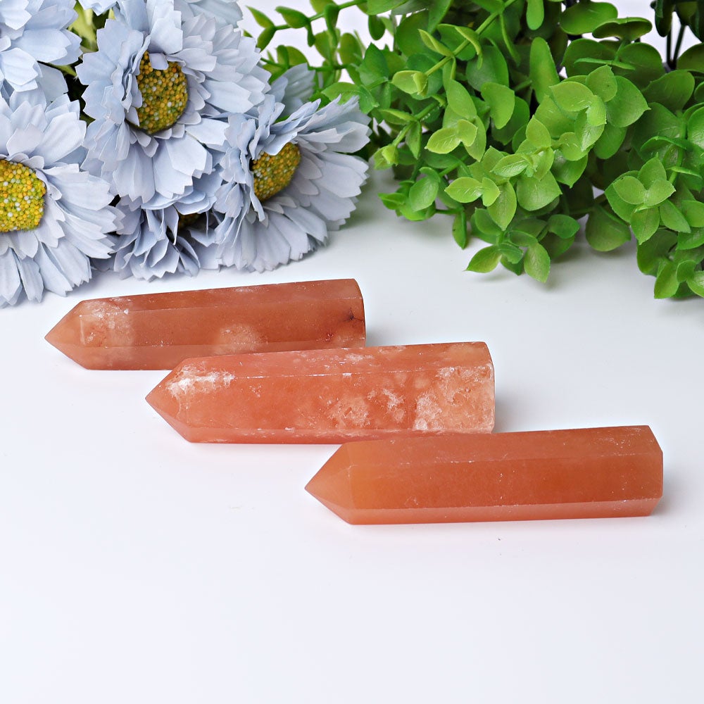 3"-4" Honey Calcite Crystal Points Wholesale Crystals