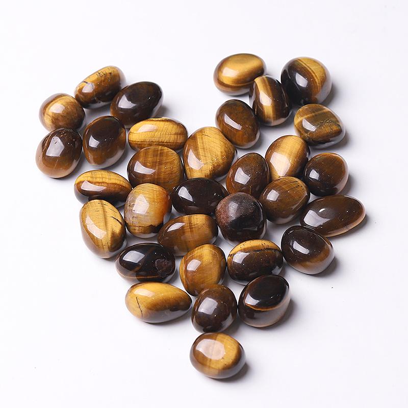 0.1kg  High Quality Polished Tiger Eye Tumbles for Sale Wholesale Crystals