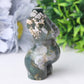 3" Moss Agate Pregnent Woman Body Crystal Carvings Wholesale Crystals